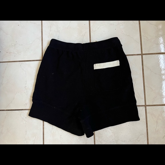FP BEACH FREE PEOPLE Black Terry Cotton High Rise Drawstring Sweat Shorts Sz XS - Picture 5 of 6